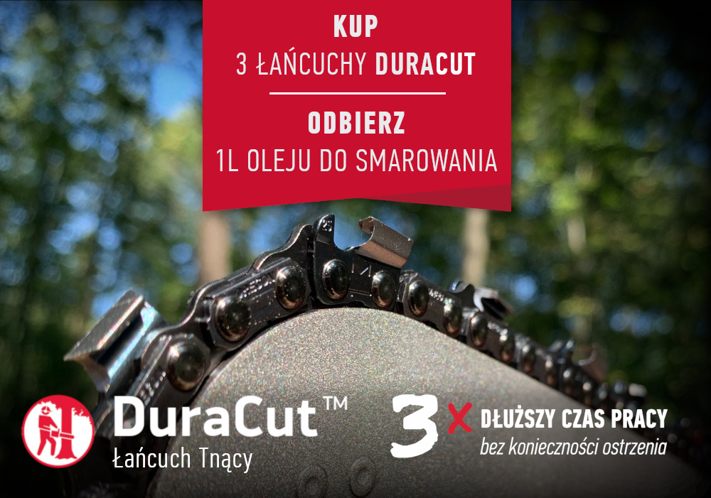 Łańcuch tnący do pilarki DuraCut &ndash; 3 razy dłuższy czas pracy bez konieczności ostrzenia